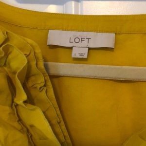 Loft ruffle sleeveless blouse